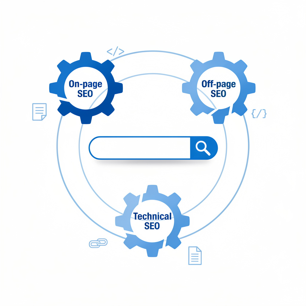 pillars of SEO(On-page, Off-page, Technical)