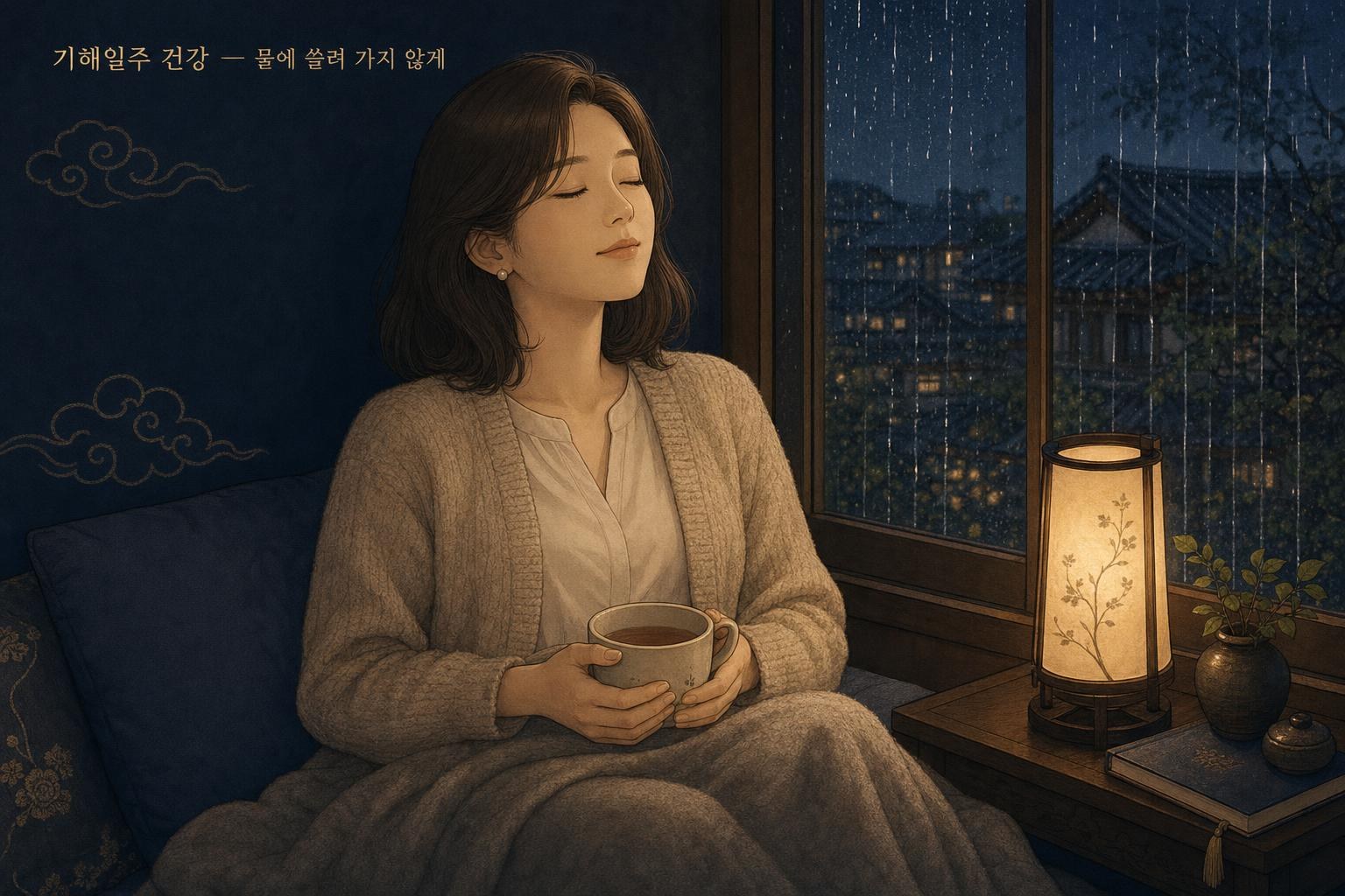 기해일주 여자 건강 — 물에 쓸려 가지 않게