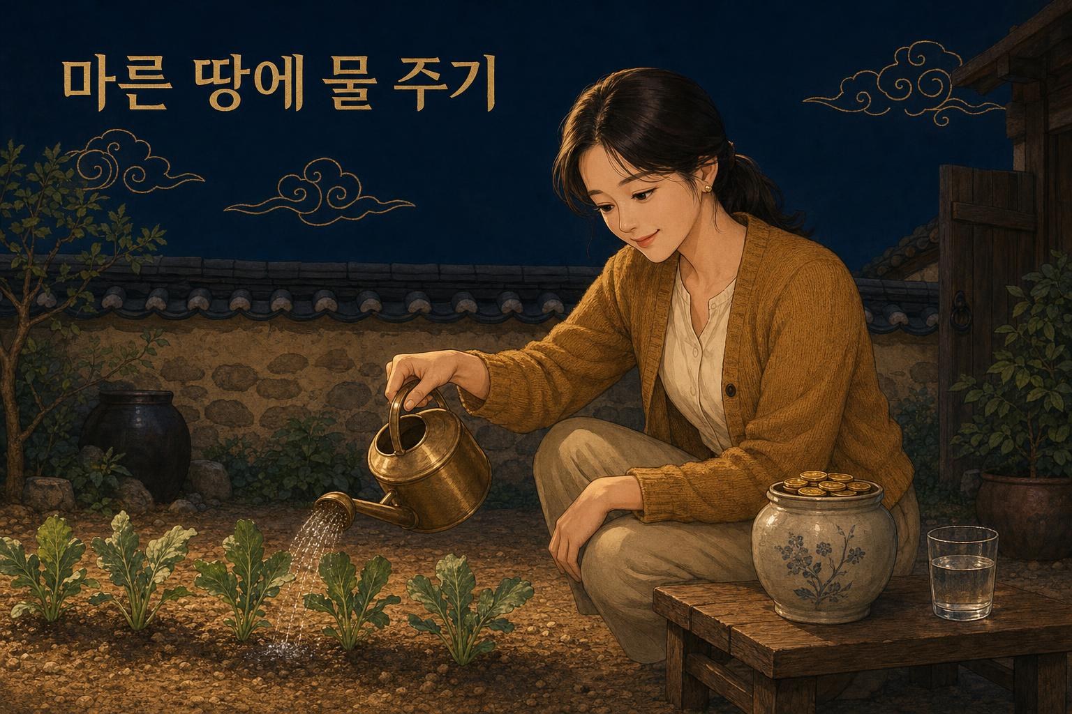 기미일주 여자 재물운과 건강 — 마른 땅에 물 주기