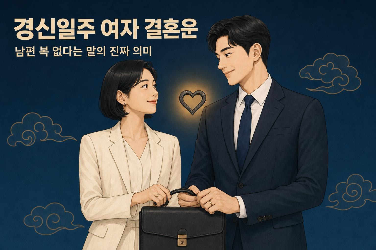 경신일주 여자 결혼운 — 남편 복 없다는 말의 진짜 의미