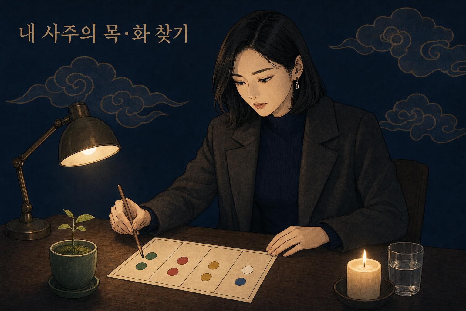 임자일주 내 사주에서 목·화 찾기