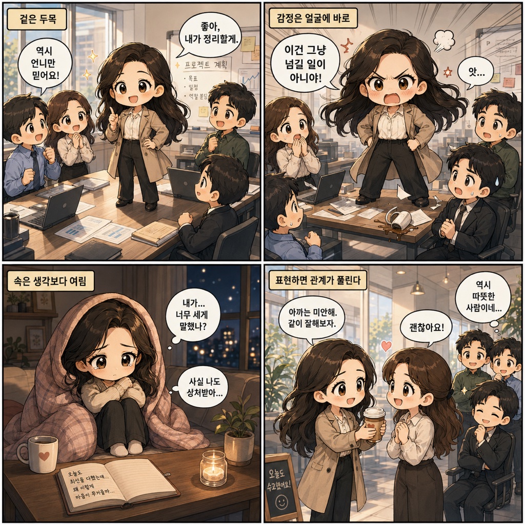 무인일주 여자 성격 — 카리스마, 두목 기질, 속은 여린 이중성