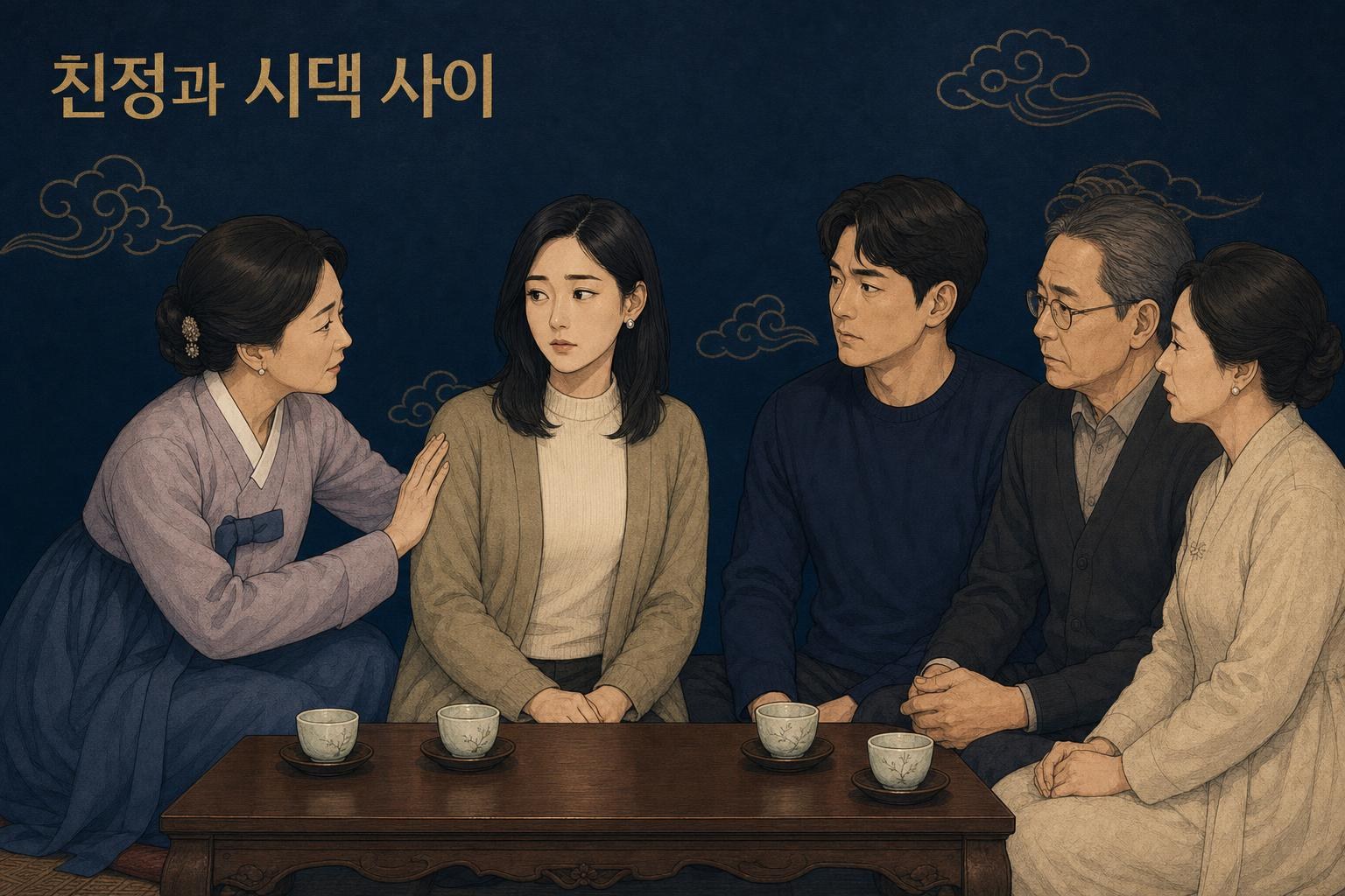 신미일주 여자 가족 — 친정과 시댁 사이